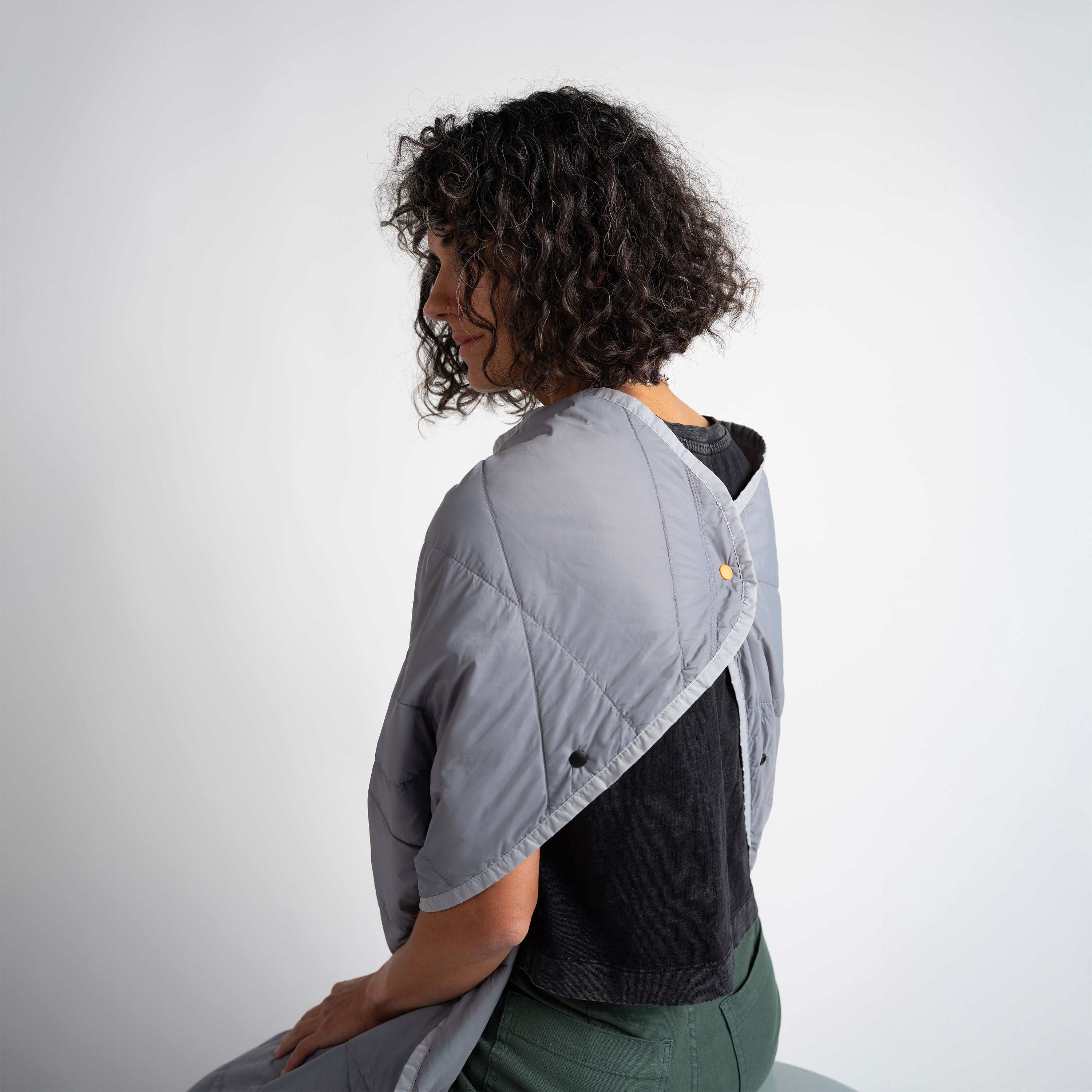 Layover Travel Blanket - Packable & Puffy | Gray