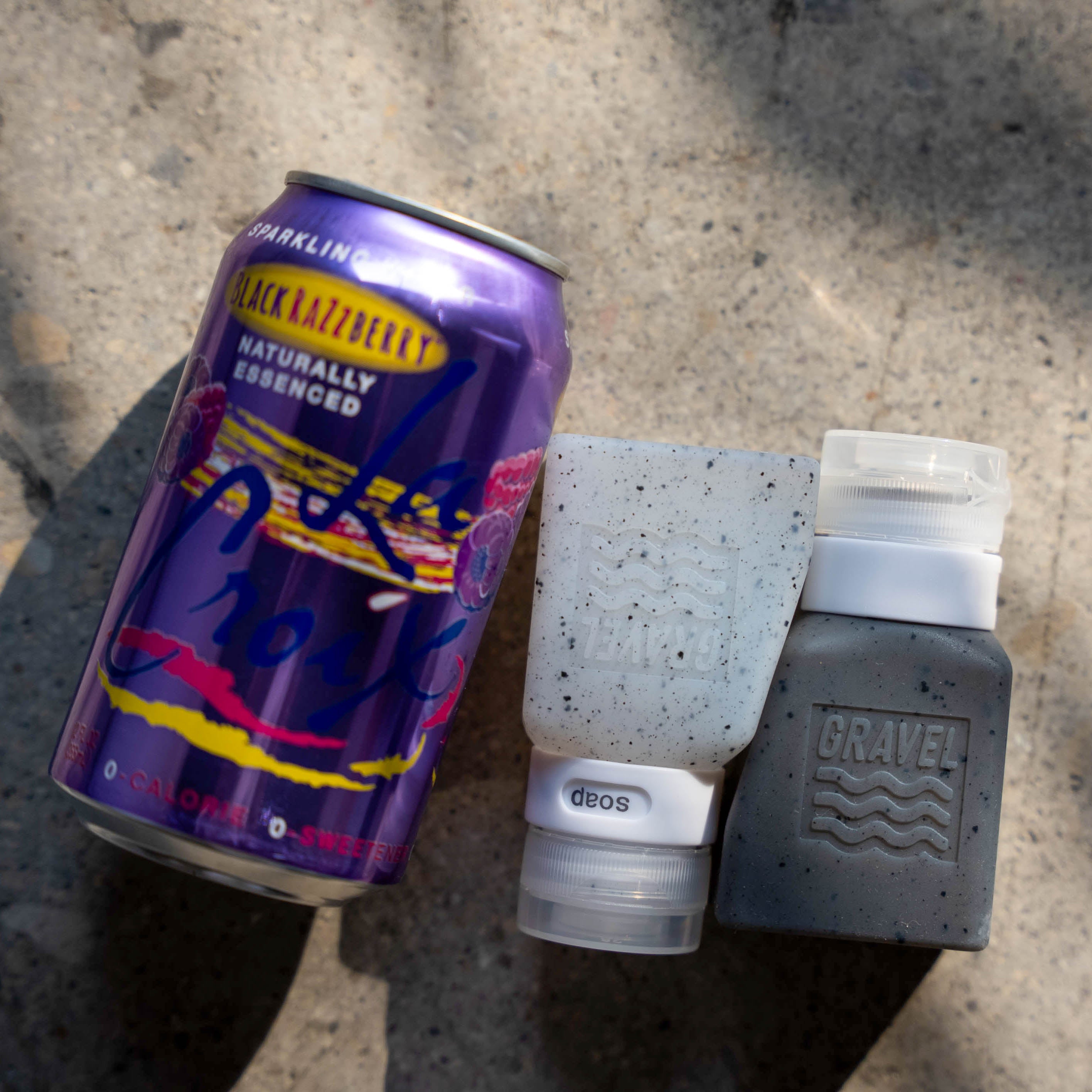 Travel Bottles For Liquids (2-Pack) | Clear & Gray