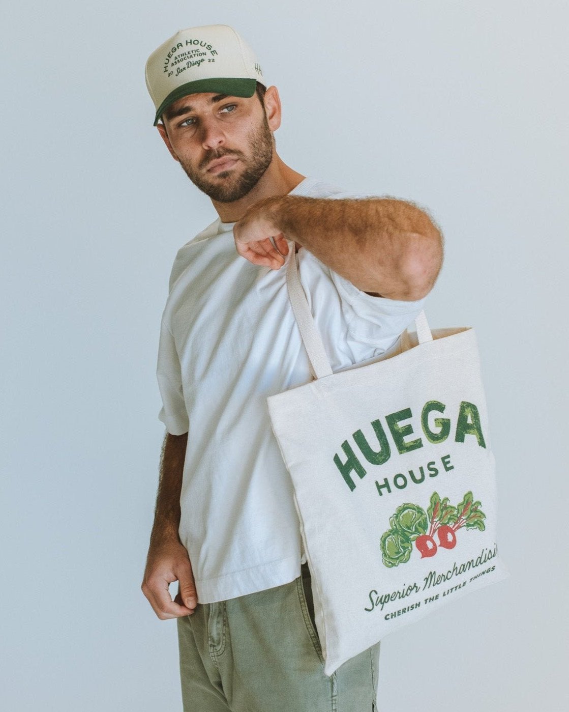 Athletic Association | Green & Natural Hat by Huega House