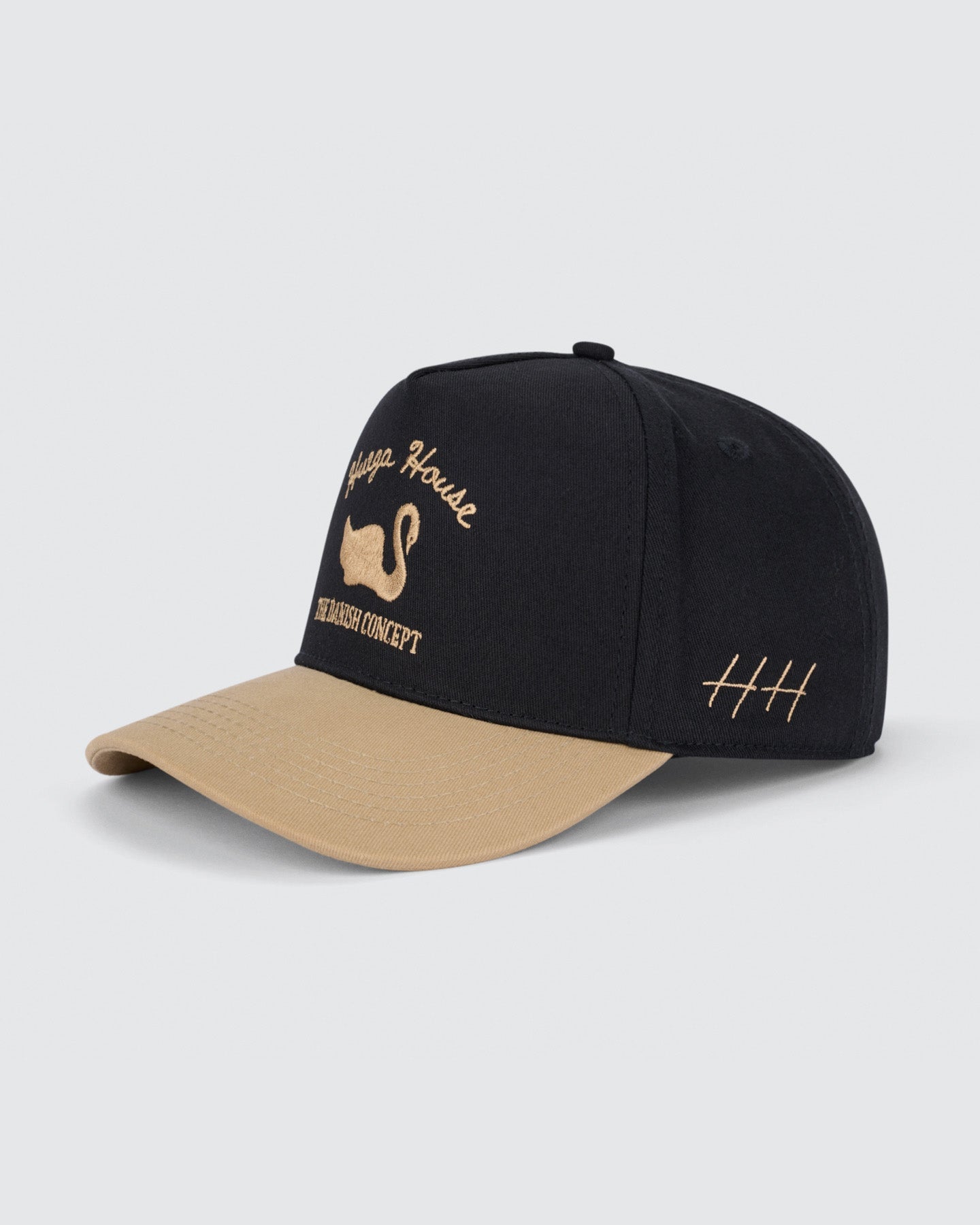 Vintage Swan | Khaki & Black Hat by Huega House