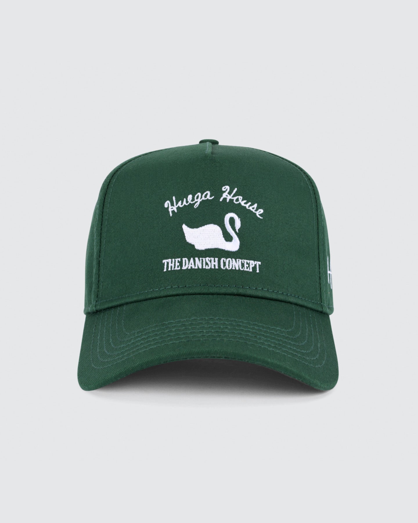 Vintage Swan | Forest Green Hat by Huega House