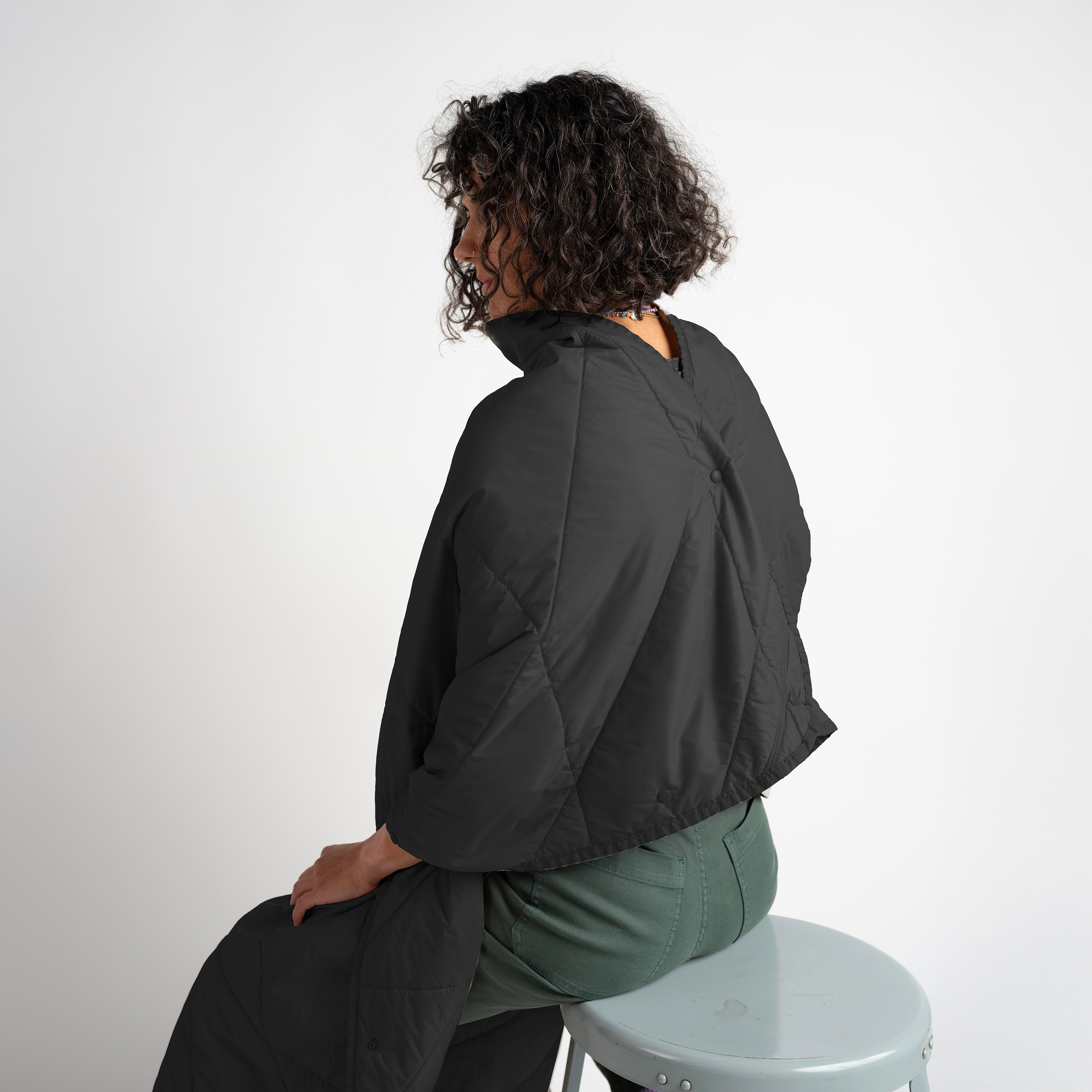The Layover XL Travel Blanket - Packable & Puffy | Black