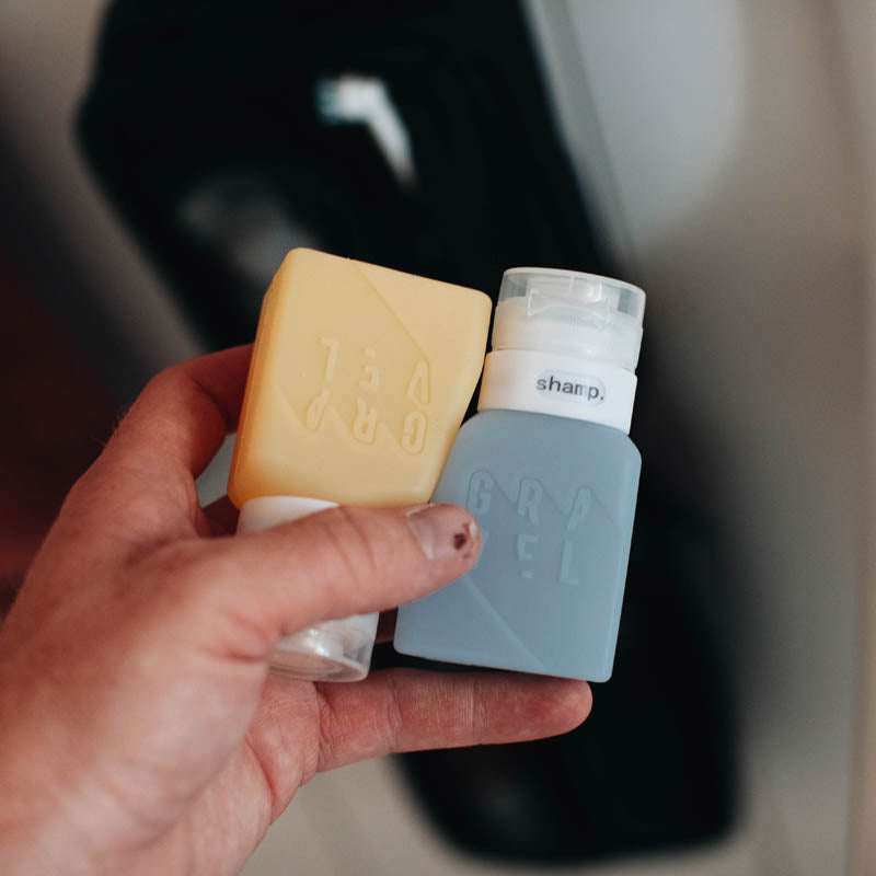 Travel Bottles For Liquids 3oz (89 ml) (2-Pack) | Honey & Glacier