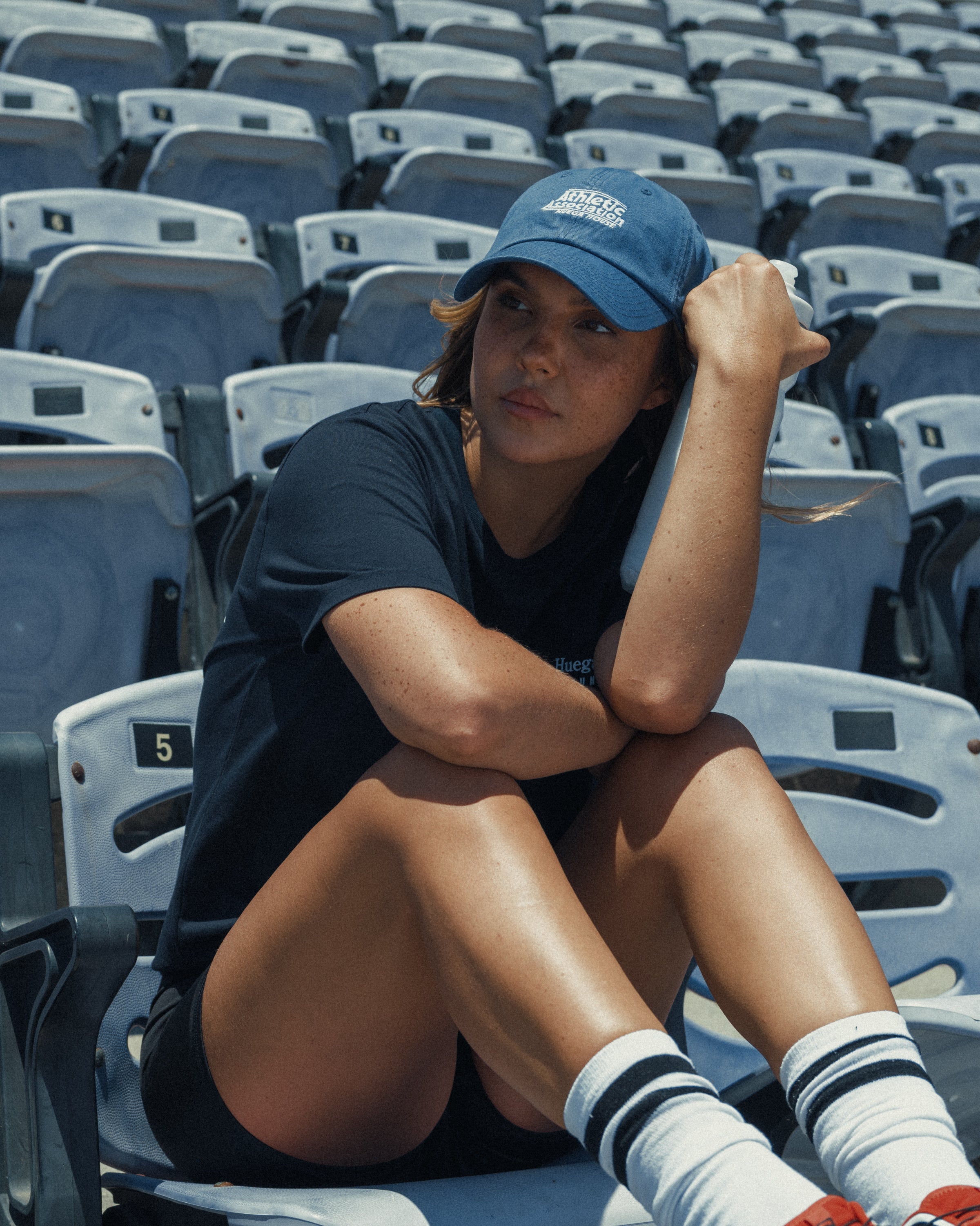Varsity | Washed Slate Blue Cap by Huega House