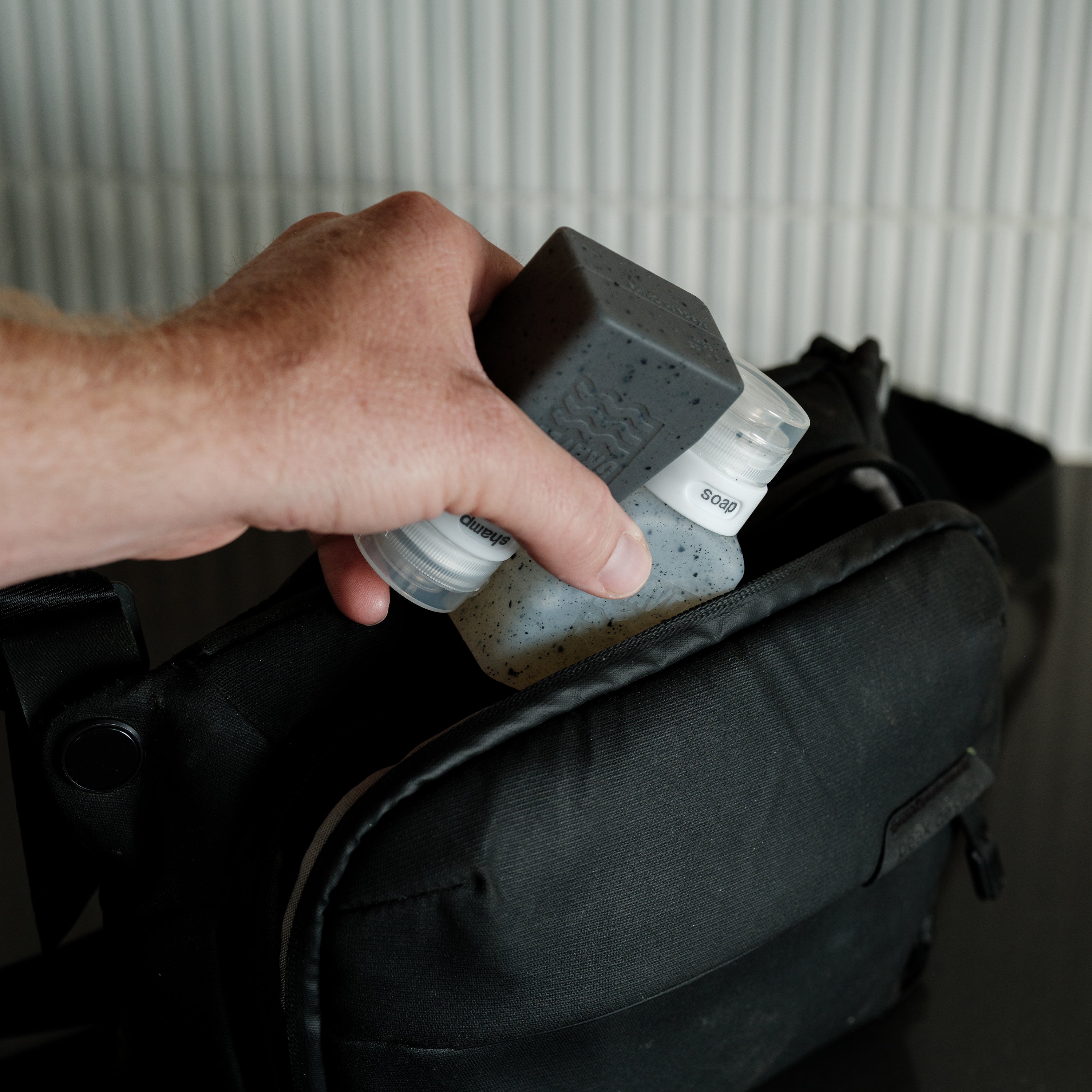 Travel Bottles For Liquids (2-Pack) | Clear & Gray