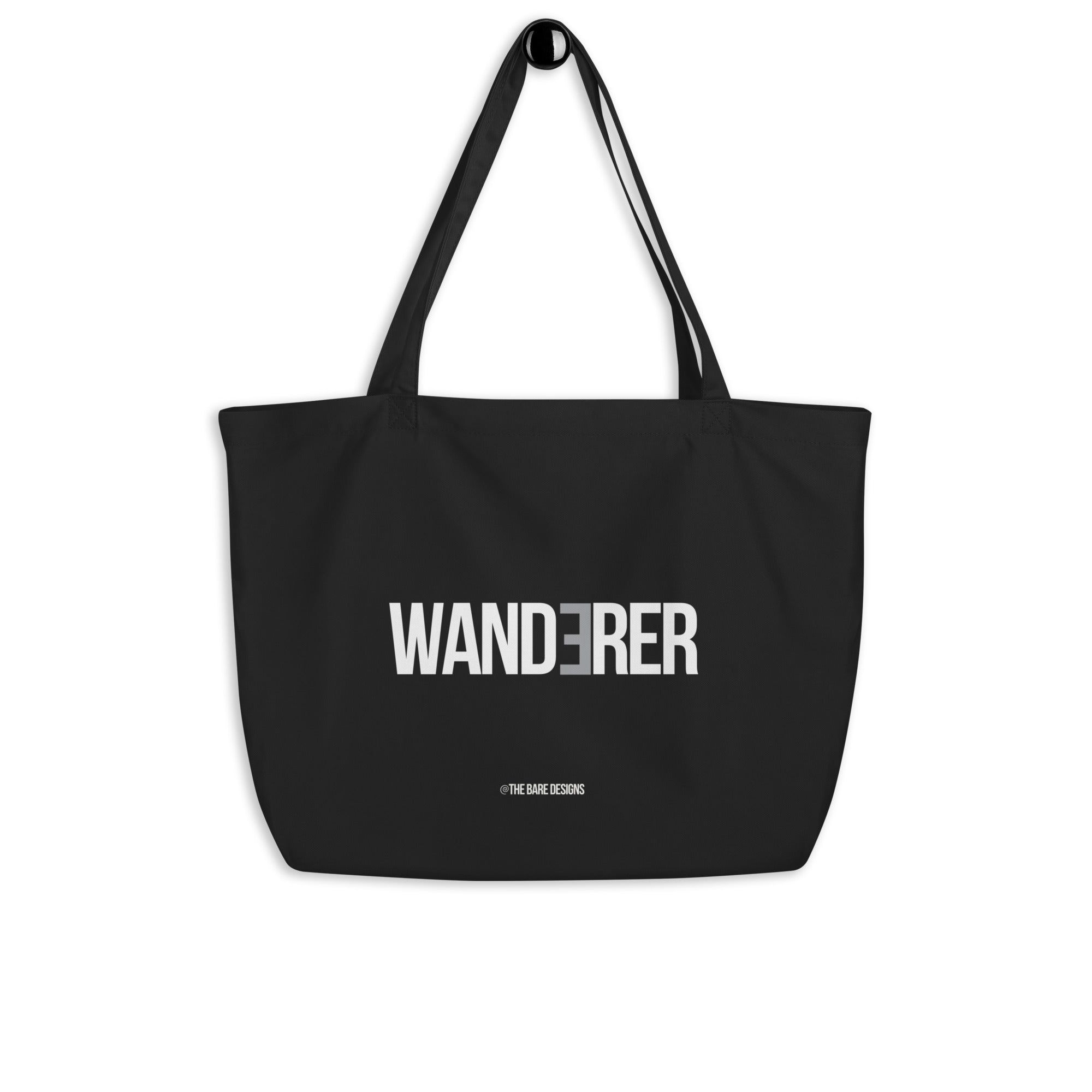 Wanderer Black Large Tote Bag